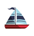 sail boat isolated vector image
