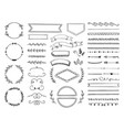 variety retro decoration elements vector image vector image