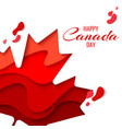 happy canada day holiday poster vector image