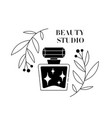beauty study black logo vector image