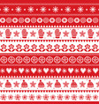 christmas scandinavian folk art pattern vector image vector image