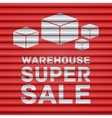 warehouse super sale design vector image