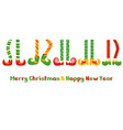 christmas elf foot congratulation banner dwarf vector image
