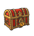 Treasure chest 3d icon Royalty Free Vector Image