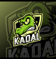 crocodile mascot logo esport vector image