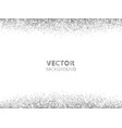 sparkling glitter border frame falling silver vector image vector image