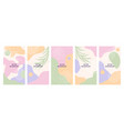 stories templates for social media vector image