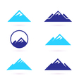 hill or mountain icons vector image