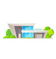 modern luxurious house luxury dwelling exterior vector image vector image