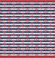 nautical striped pattern with anchors vector image vector image