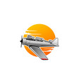 vintage airplane vector image