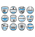 air conditioner cooker hood ventilation icons vector image vector image