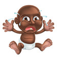 crying cartoon baby vector image vector image