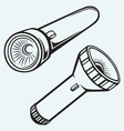 electric pocket flashlight vector image