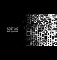 abstract monochrome big data information vector image