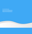 modern simple wavy blue background vector image vector image