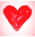 watercolor red heart vector image