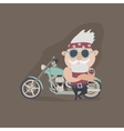 my grandfather forever young biker vector image