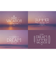 set of summer vacation badges vector image