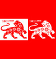 tiger chinese zodiac symbol vector image
