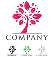 elegant tree icon vector image