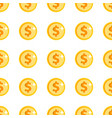 gold coins seamless pattern vector image