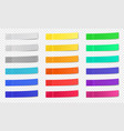 stick paper notes post note sticky tape colorful vector image vector image