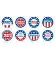 god bless america label design set vector image vector image