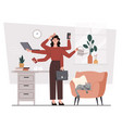 work life balance concept vector image vector image