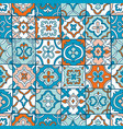 spanish tiles pattern vector image