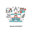 online education concept webinar distance vector image