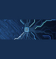 cpu concept circuit board technology background vector image