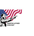 martin luther king jr day background banner vector image
