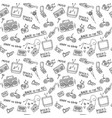 retro black and white pattern 90s doodles vector image vector image