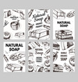 bubble bath soap poster or banner washing hands vector image