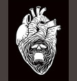 devil in heart vector image