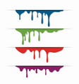 different paint dripping abstract blob vector image