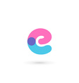 letter e logo icon design template elements vector image