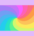 rainbow twisted spiral background vector image vector image