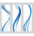 abstract colored wave header background vector image vector image