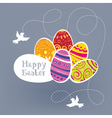 easter eggs vector image vector image