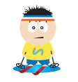 skier vector image