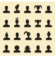 avatar profile icon head silhouette vector image