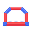 bouncy inflatable castle tower and equipment vector image vector image
