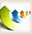 business success rising arrows vector image vector image