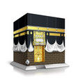 makkah kaaba hajj muslims islamic mecca vector image