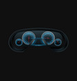 modern car digital dashboard realistic vector image