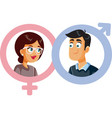 young couple cartoon vector image vector image