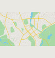 abstract flat map of city plan of town detailed vector image