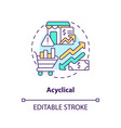 acyclical concept icon vector image vector image